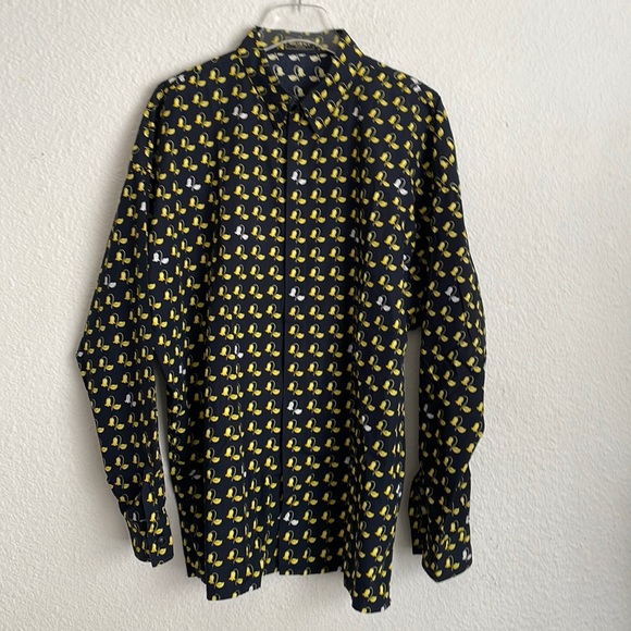 Vintage Gianni Versace Istante Button Down Shirt Floral - Picture 2 of 15